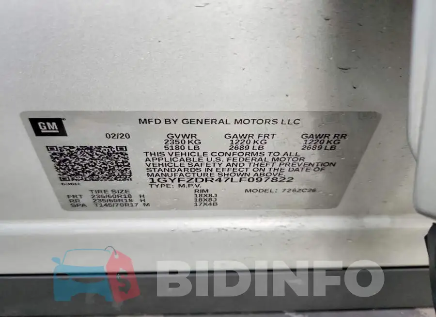 1GYFZDR47LF097822 Photo# 13