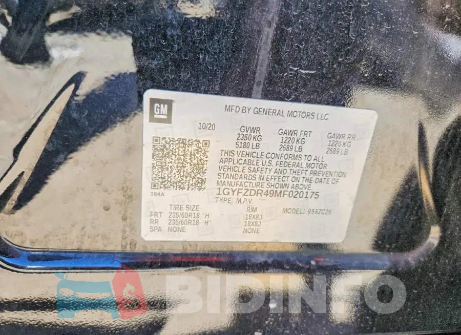 1GYFZDR49MF020175 Photo# 13