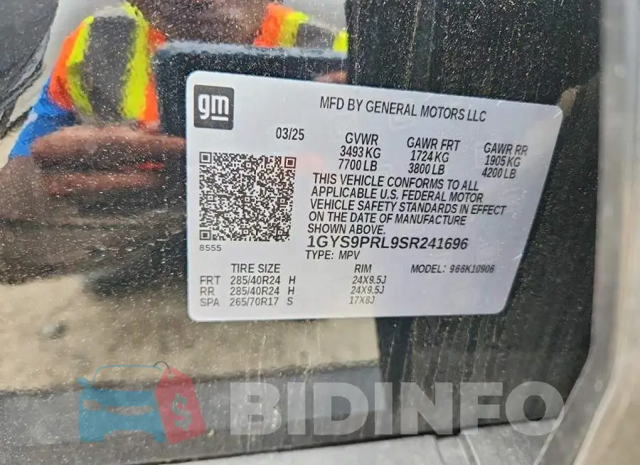 1GYS9PRL9SR241696 Photo# 14