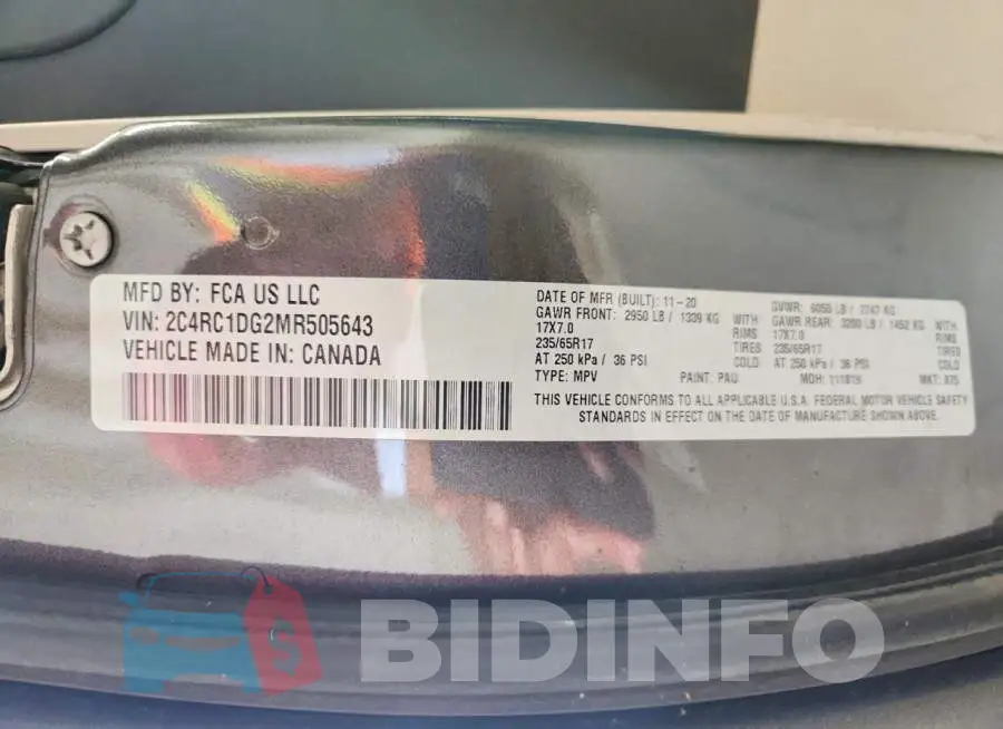 2C4RC1DG2MR505643 Photo# 13