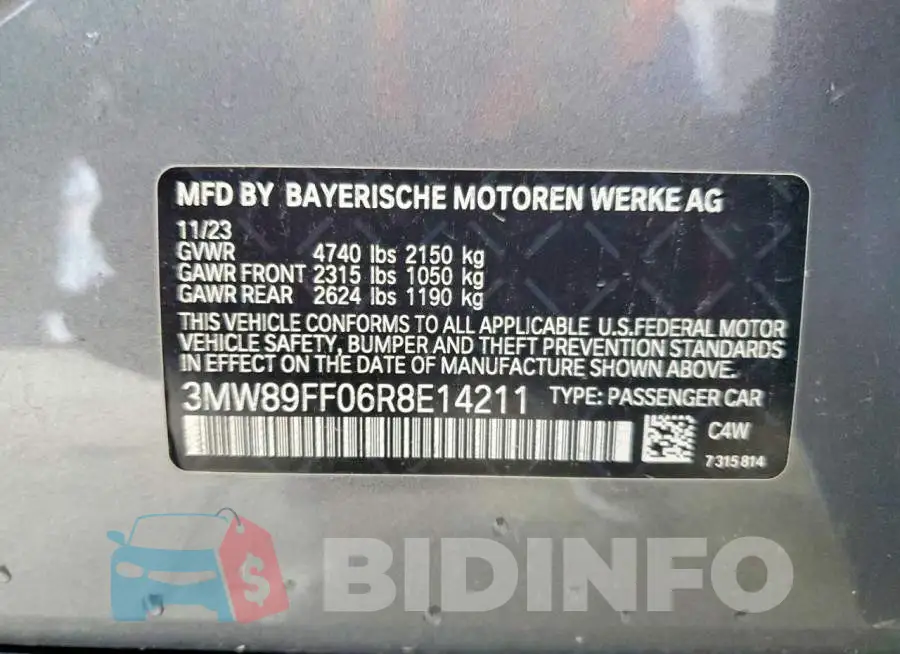 3MW89FF06R8E14211 Photo# 12