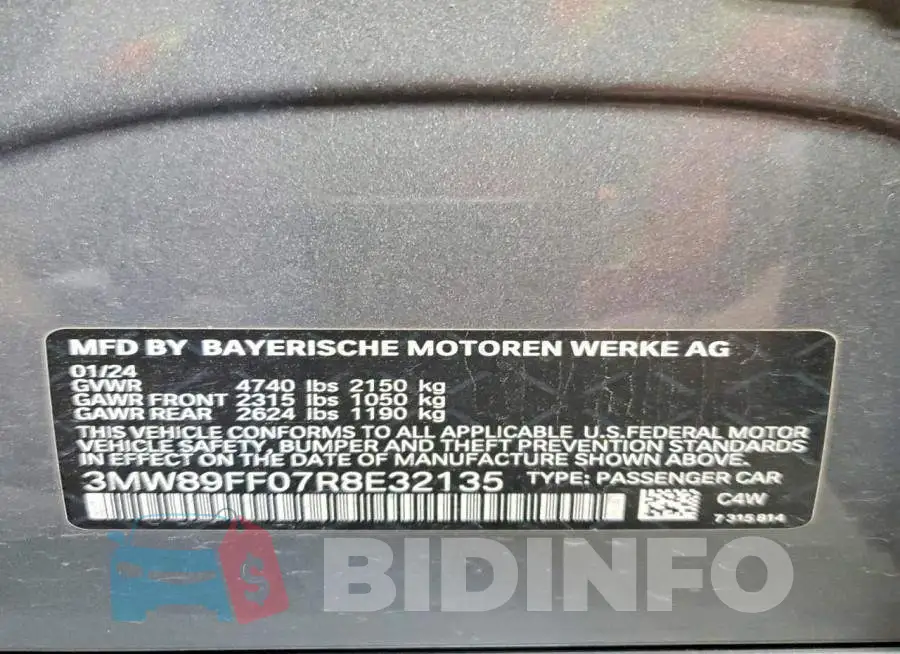3MW89FF07R8E32135 Photo# 13