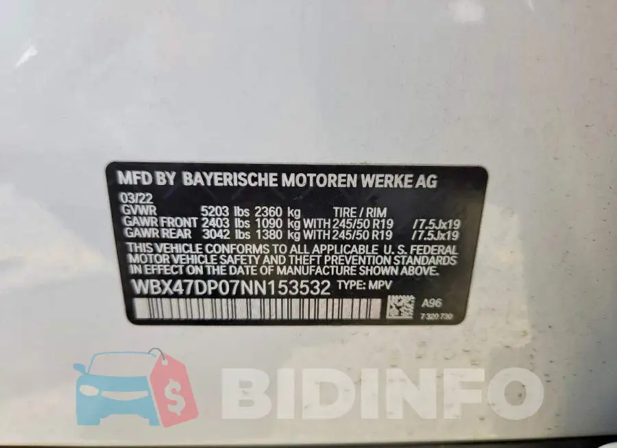 WBX47DP07NN153532 Photo# 13