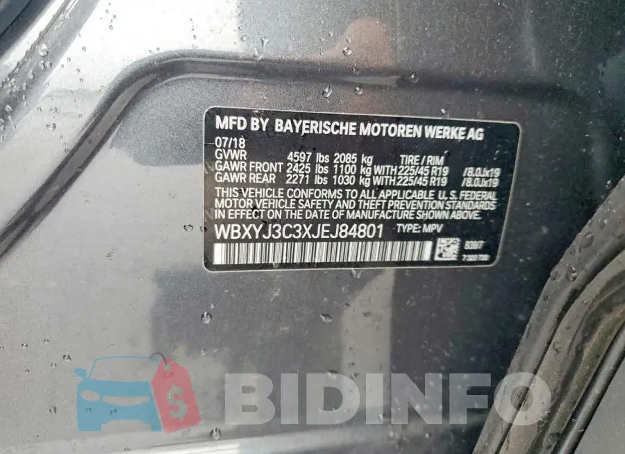 WBXYJ3C3XJEJ84801 Photo# 13