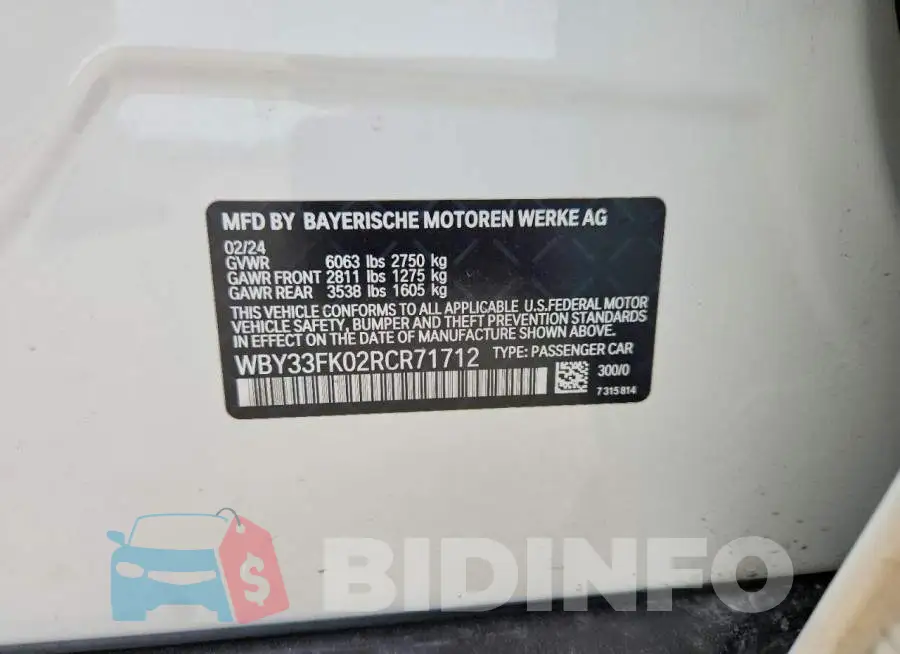 WBY33FK02RCR71712 Photo# 12