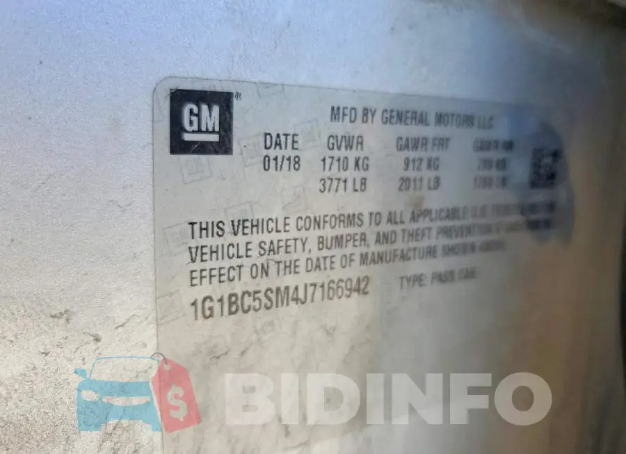 1G1BC5SM4J7166942 Photo# 12
