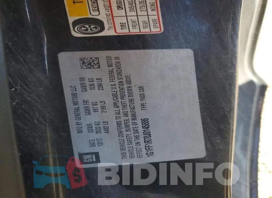 1G1FF1R70J0145886 Photo# 12