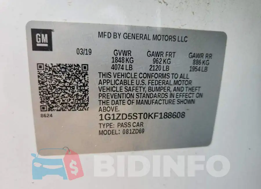 1G1ZD5ST0KF188608 Photo# 12