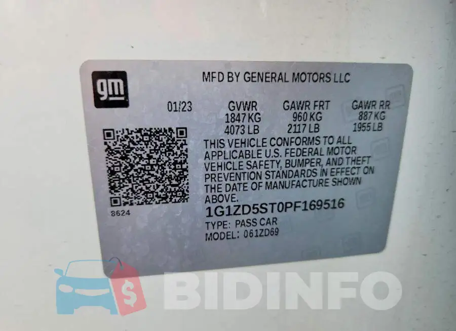 1G1ZD5ST0PF169516 Photo# 12
