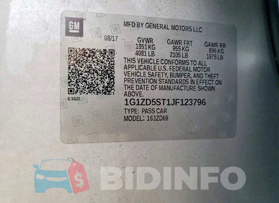 1G1ZD5ST1JF123796 Photo# 12