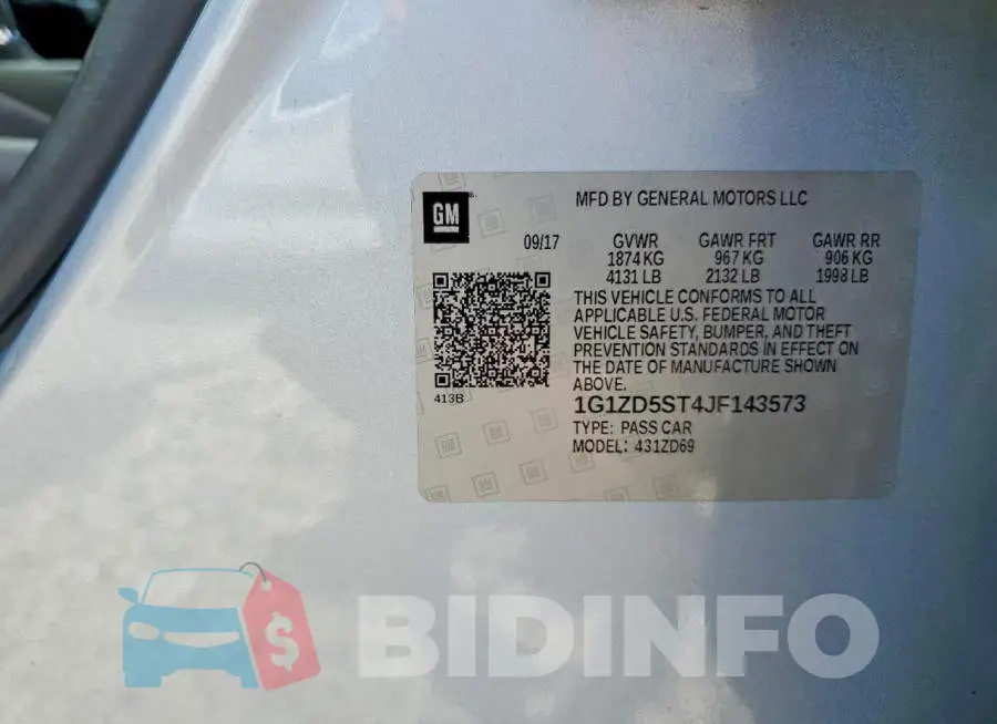 1G1ZD5ST4JF143573 Photo# 12