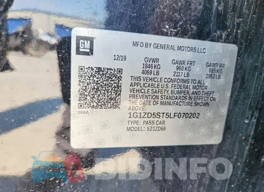 1G1ZD5ST5LF070202 Photo# 12