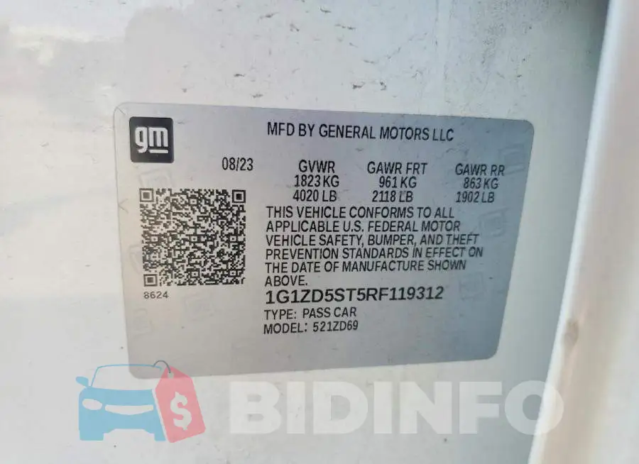 1G1ZD5ST5RF119312 Photo# 12