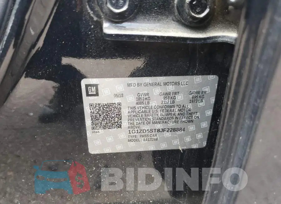 1G1ZD5ST8JF228884 Photo# 13