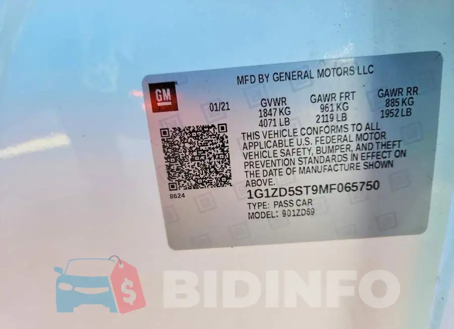1G1ZD5ST9MF065750 Photo# 12