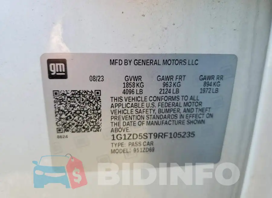1G1ZD5ST9RF105235 Photo# 12