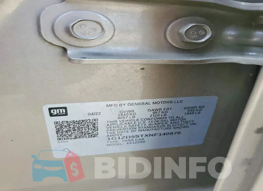 1G1ZD5STXNF140876 Photo# 12