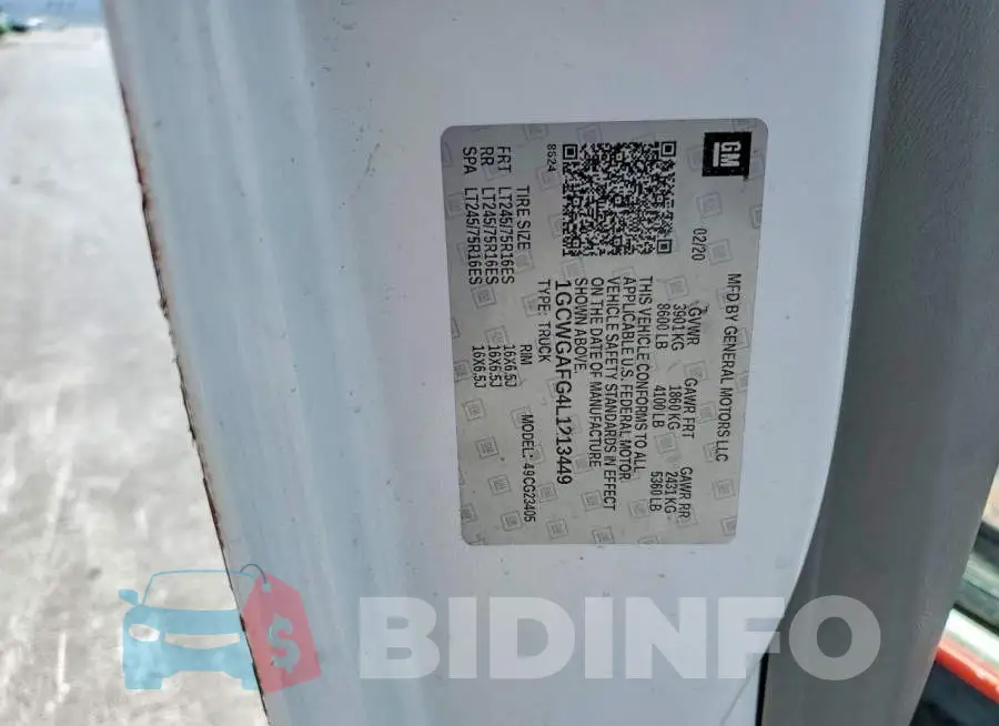 1GCWGAFG4L1213449 Photo# 13