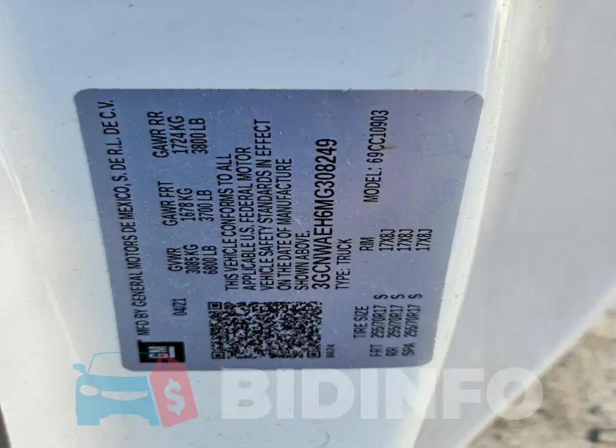 3GCNWAEH6MG308249 Photo# 12