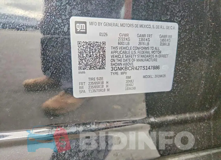 3GNKBCR42TS147886 Photo# 12