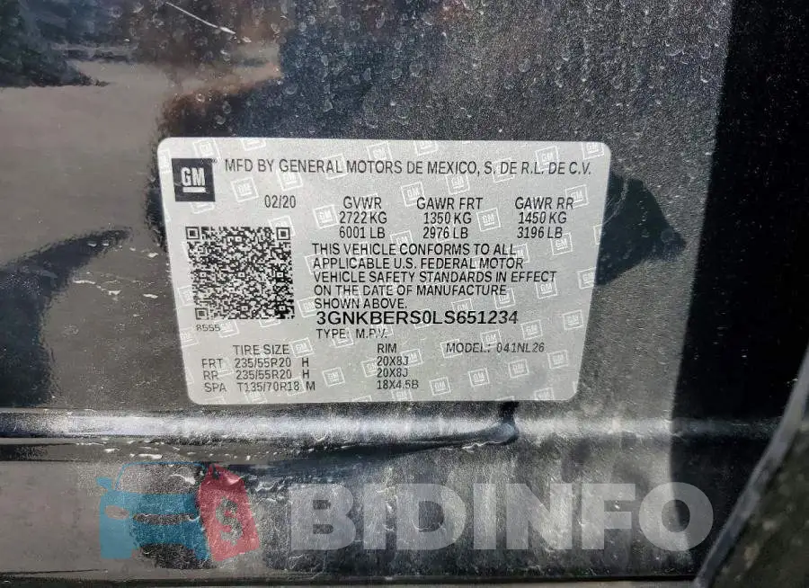 3GNKBERS0LS651234 Photo# 13
