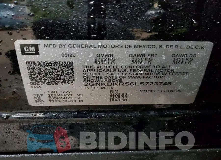 3GNKBKRS6LS723746 Photo# 13