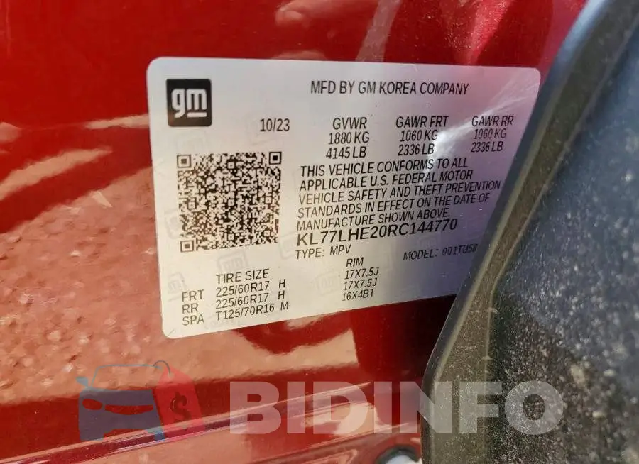 KL77LHE20RC144770 Photo# 14