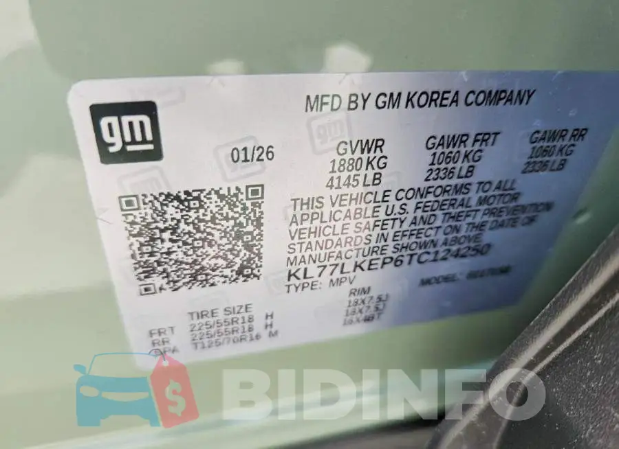 KL77LKEP6TC124250 Photo# 13