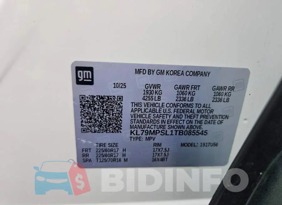 KL79MPSL1TB085545 Photo# 13