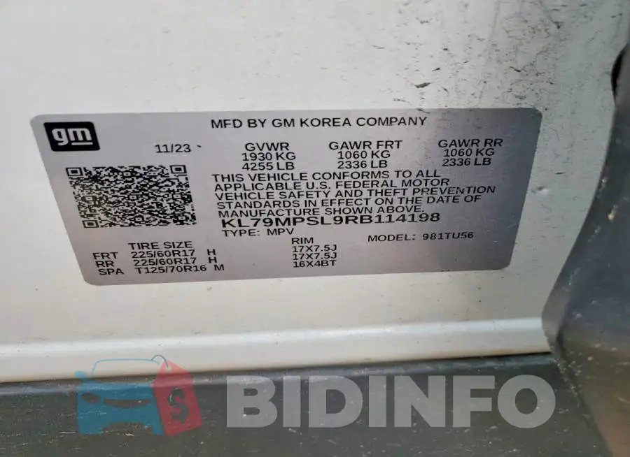 KL79MPSL9RB114198 Photo# 13