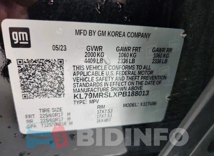 KL79MRSLXPB188013 Photo# 12