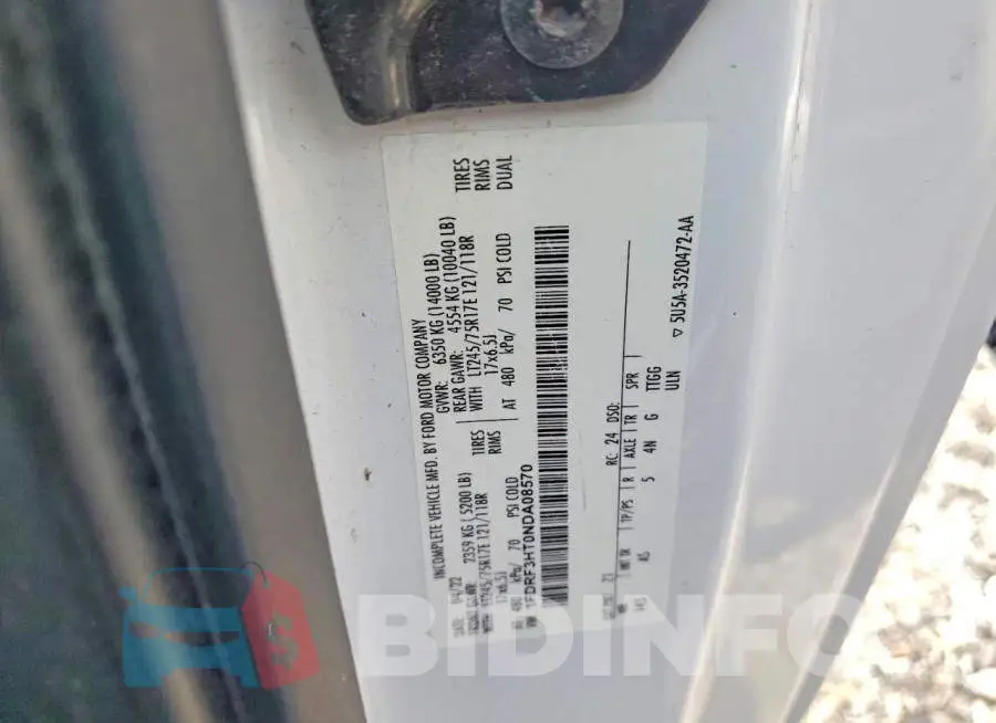 1FDRF3HT0NDA08570 Photo# 12