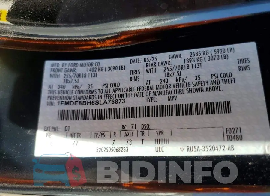 1FMDE8BH6SLA76873 Photo# 13