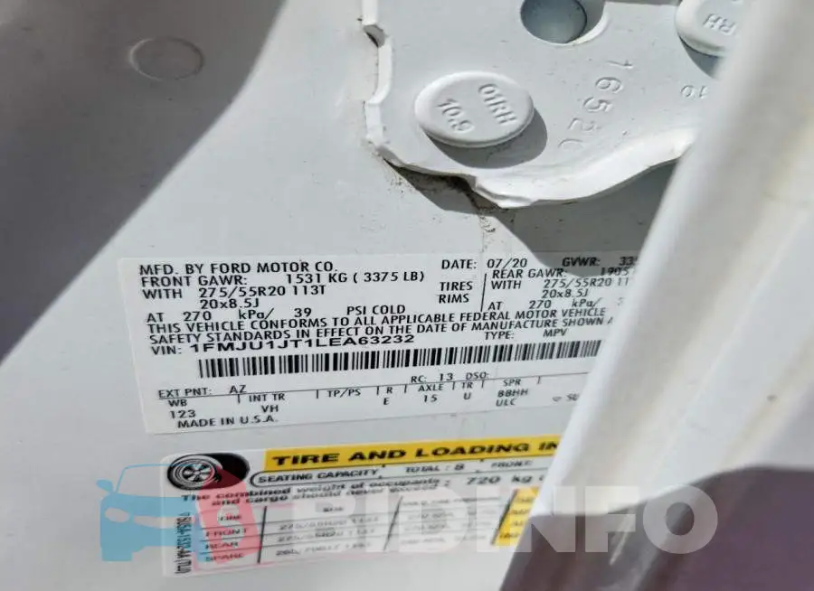 1FMJU1JT1LEA63232 Photo# 13