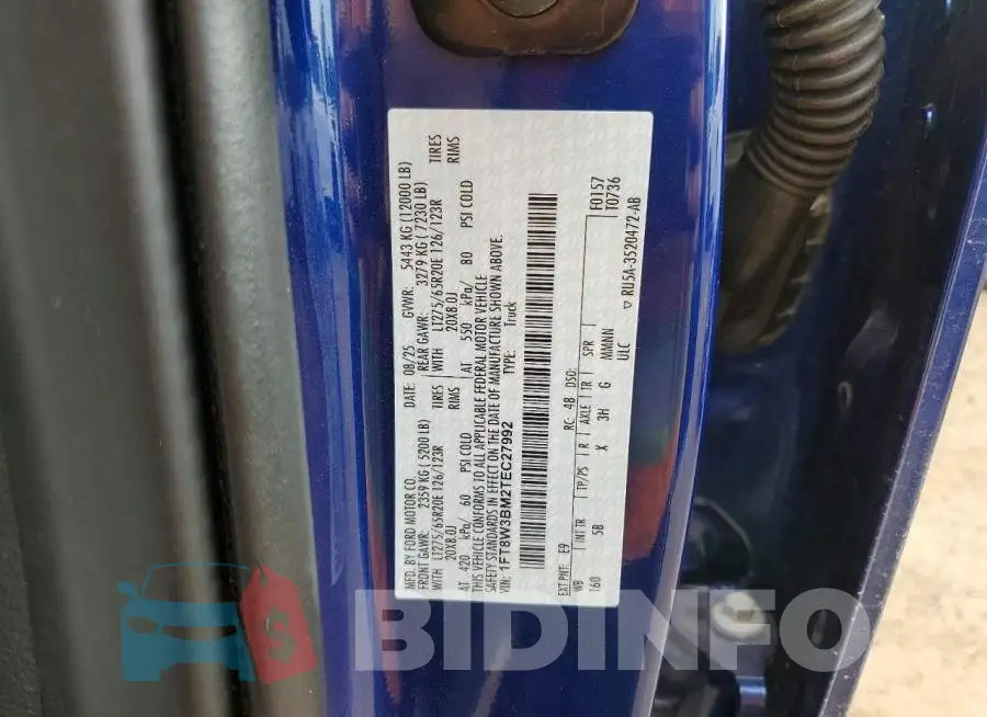 1FT8W3BM2TEC27992 Photo# 12