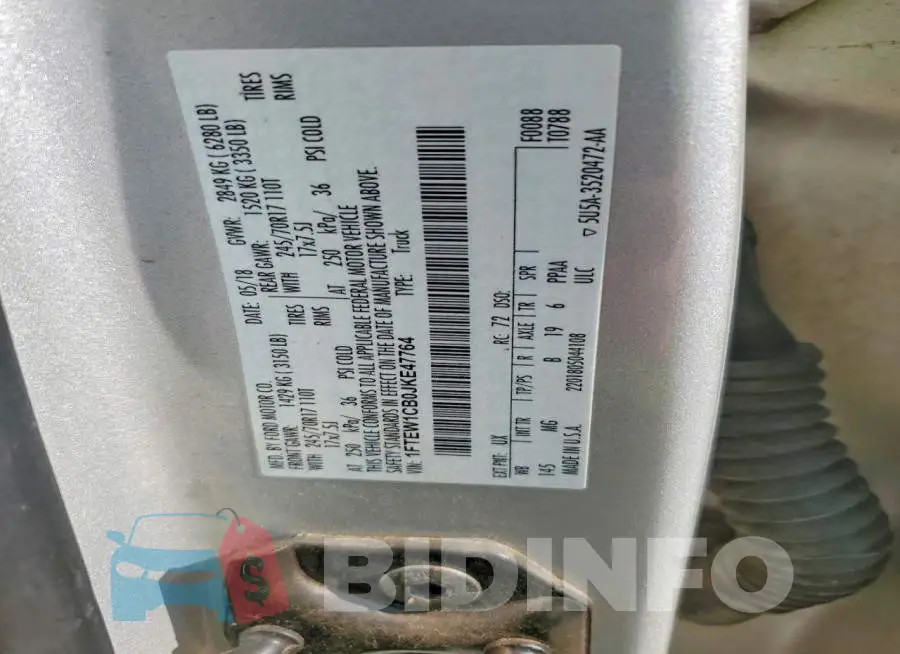 1FTEW1CB0JKE47764 Photo# 13