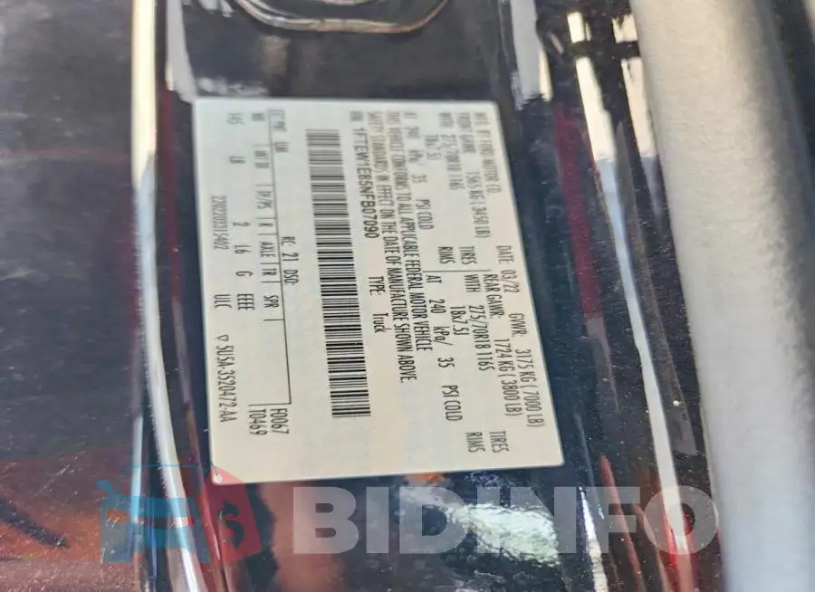 1FTEW1E85NFB07090 Photo# 12