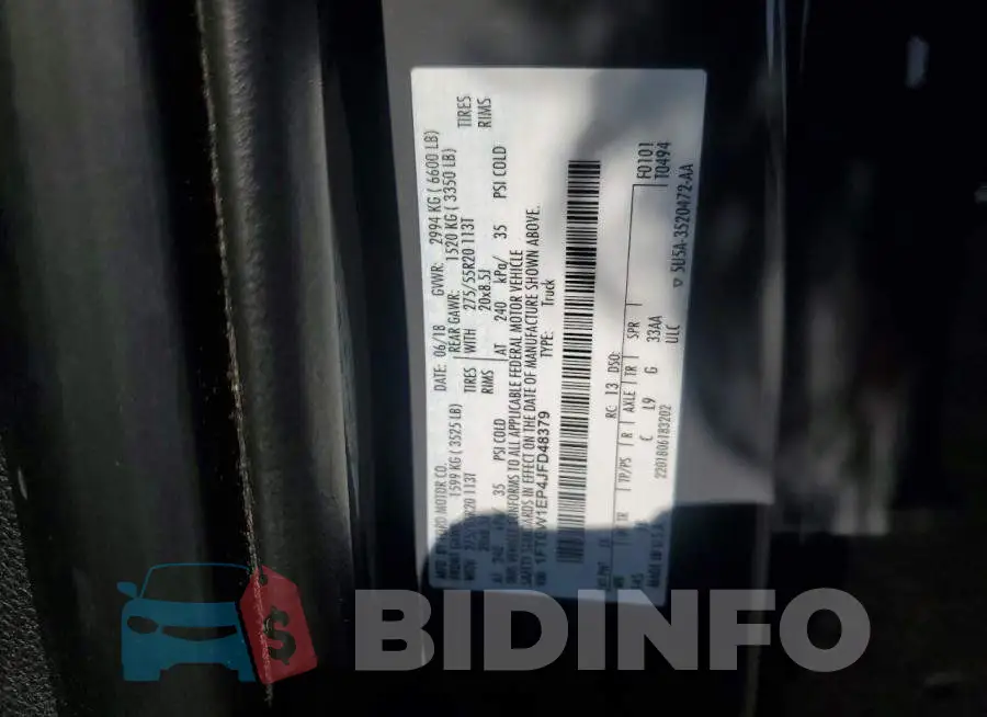 1FTEW1EP4JFD48379 Photo# 13