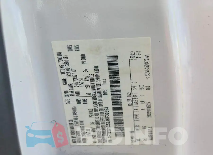 1FTEX1C52JKF39353 Photo# 13