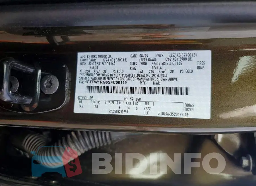 1FTFW1RG6SFC00119 Photo# 12