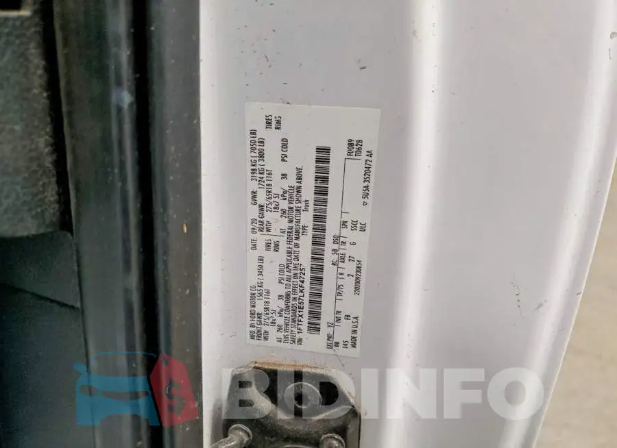 1FTFX1E57LKF47257 Photo# 12