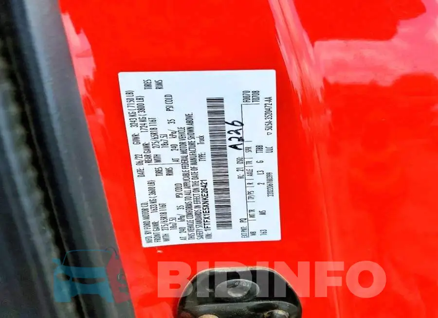 1FTFX1E5XNKE26421 Photo# 13