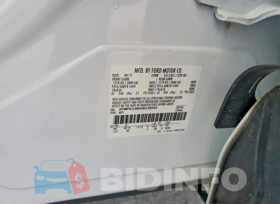 2FMPK3J96HBC59055 Photo# 13