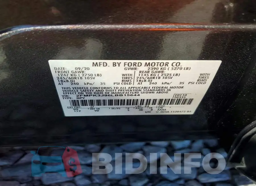 2FMPK3J96LBB15644 Photo# 13
