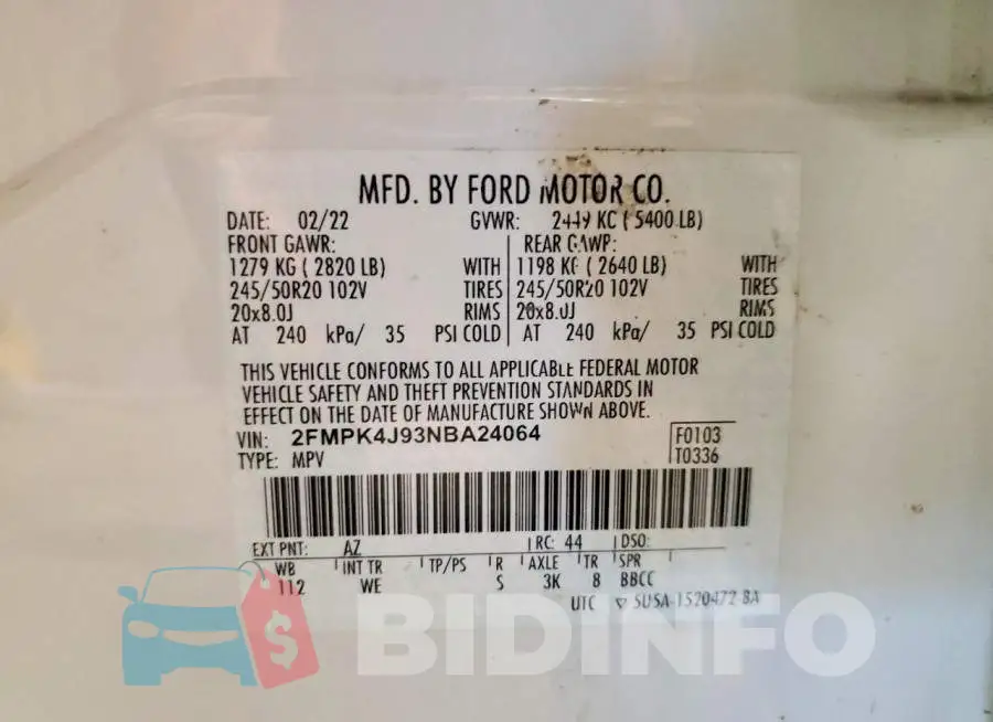 2FMPK4J93NBA24064 Photo# 13