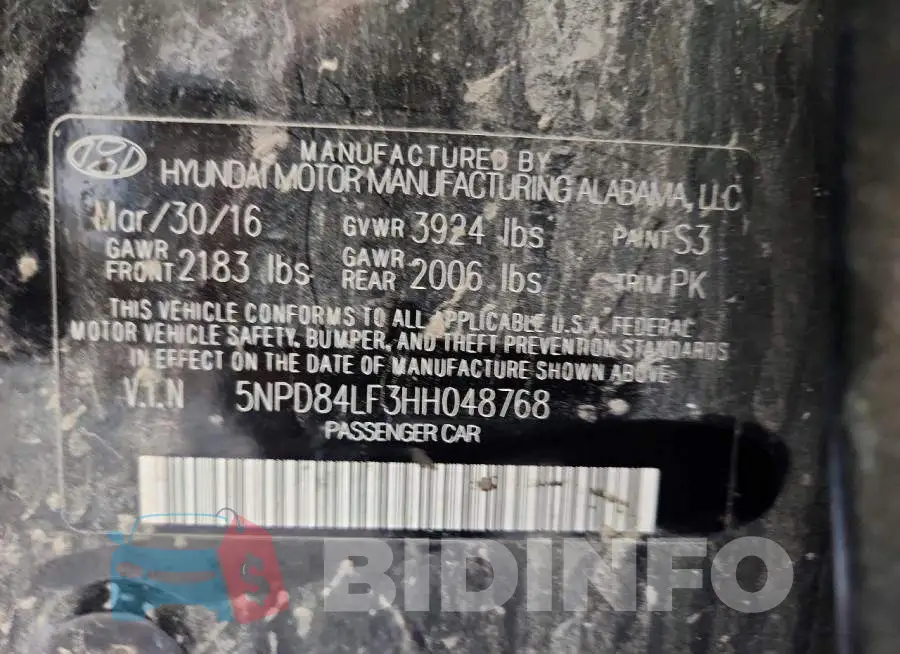 5NPD84LF3HH048768 Photo# 12