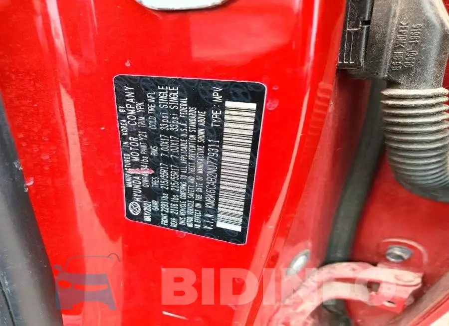 KM8K6CAB2NU779311 Photo# 13