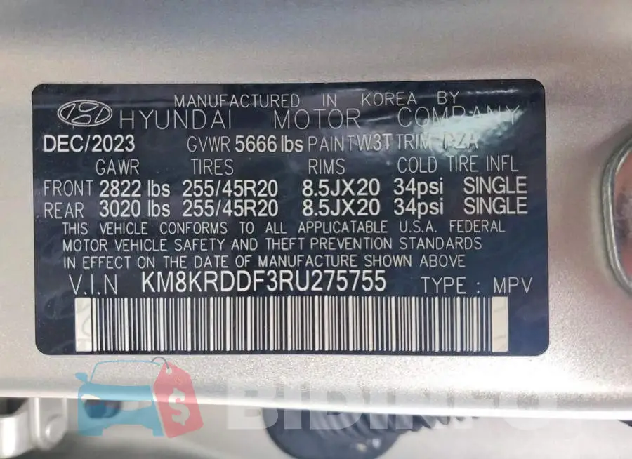 KM8KRDDF3RU275755 Photo# 13