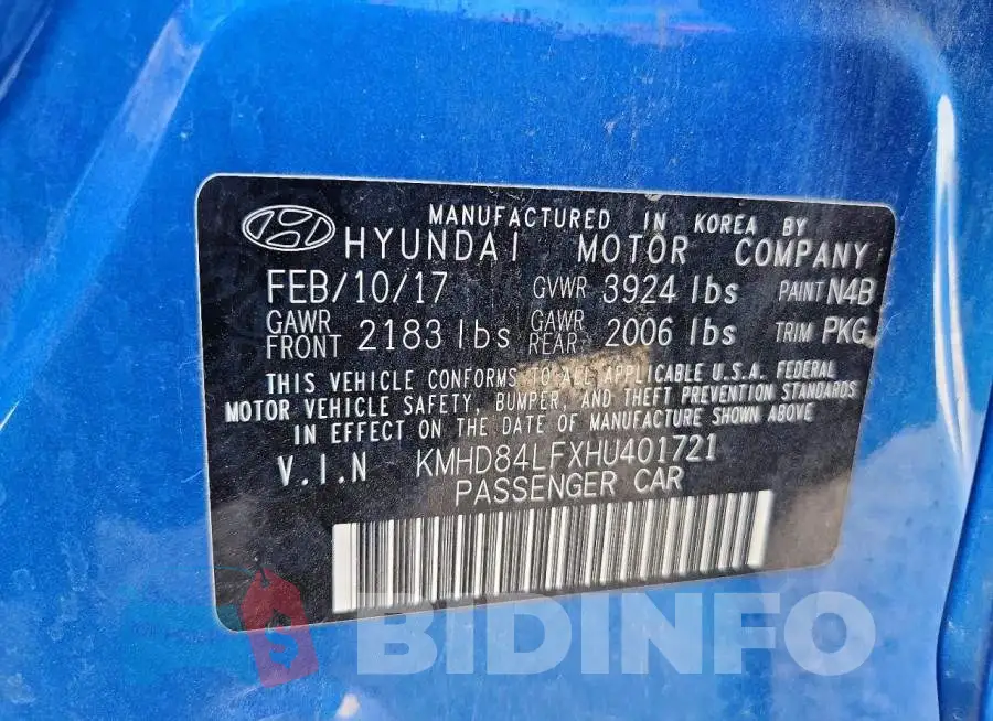 KMHD84LFXHU401721 Photo# 12