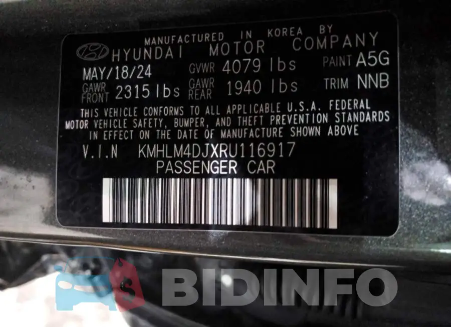 KMHLM4DJXRU116917 Photo# 12